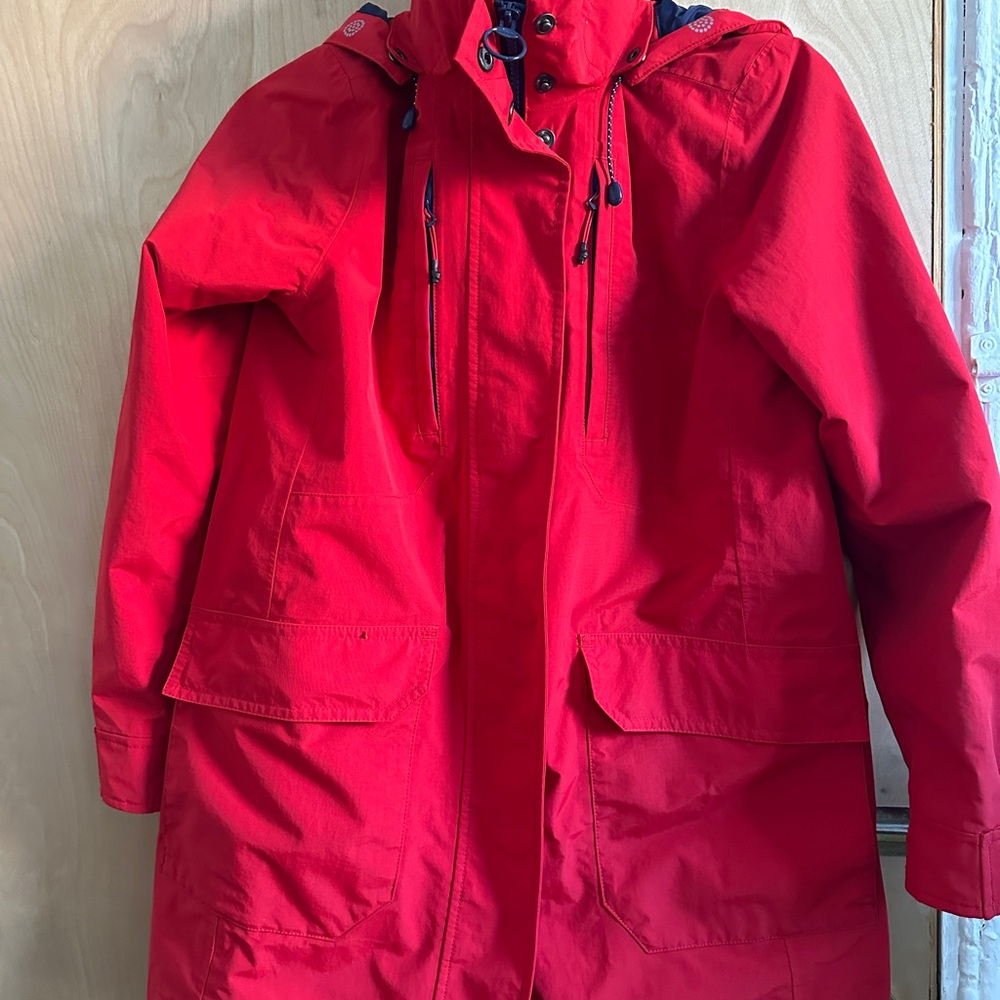 Lands' End Red Hooded Jacket